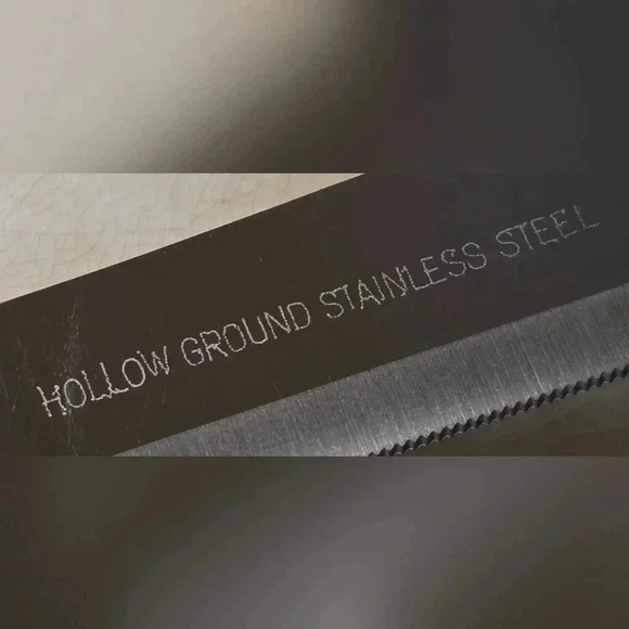 Vintage Westall Richardson Sheffield Carving Set Stainless Marbled Bakelite MCM - Picture 6 of 16